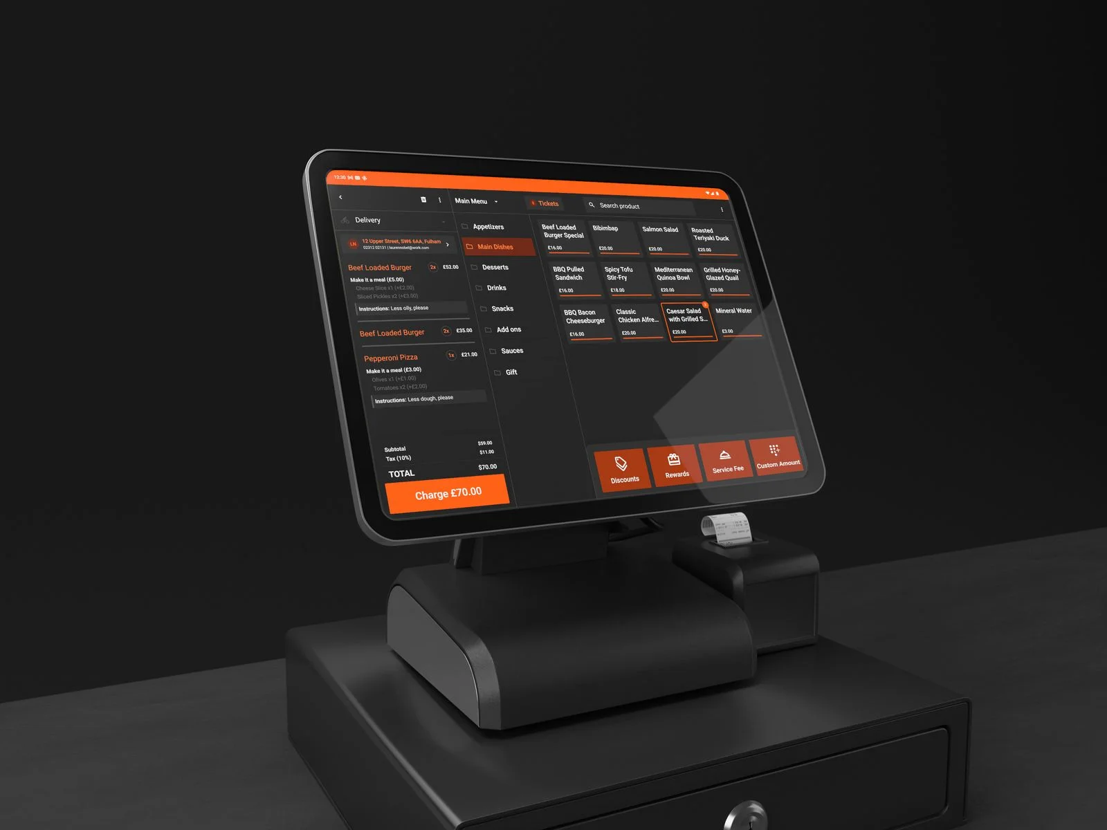 Order Tiger EPOS terminal